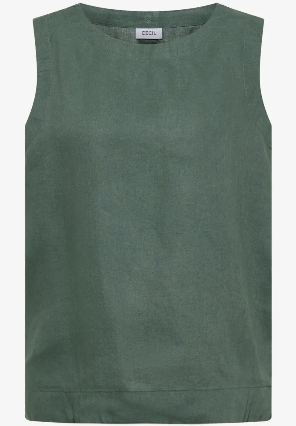Linnen blouse met knoopdetails