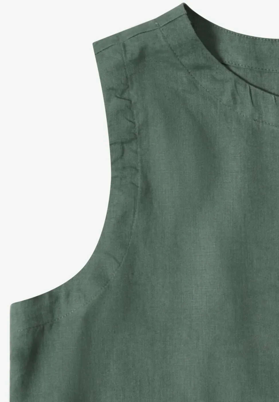 Linnen blouse met knoopdetails