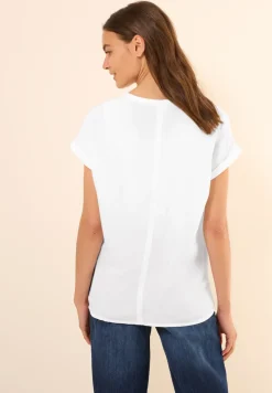 Linnen blouse met knopen