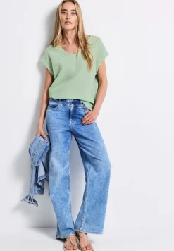 Linnen blouse met linten