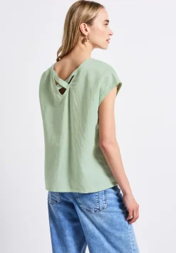 Linnen blouse met linten