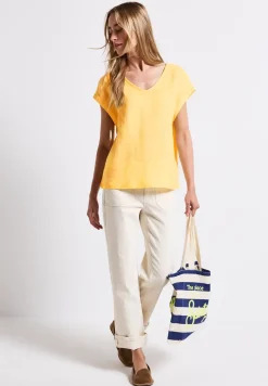 Linnen blouse met linten