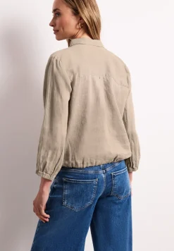 Linnen blouse met 3/4 mouwen