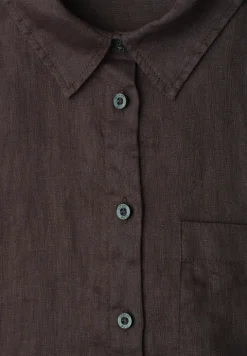 Linnen blouse met 3/4 mouwen