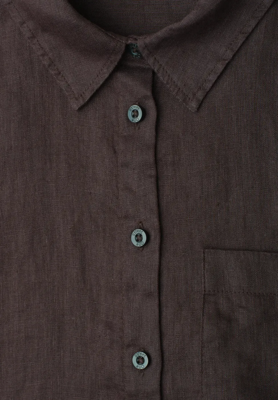 Linnen blouse met 3/4 mouwen