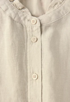 Linnen blouse met ruches