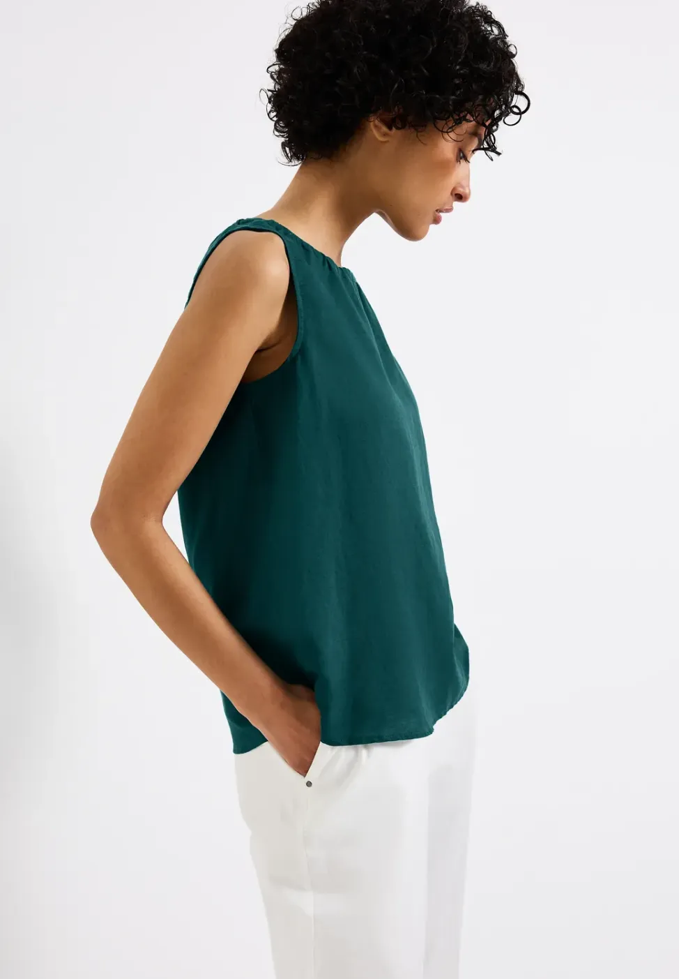 Linnen blouse top