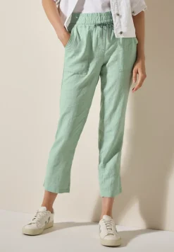 Linnen broek in casual pasvorm