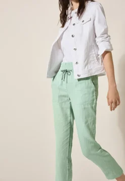 Linnen broek in casual pasvorm