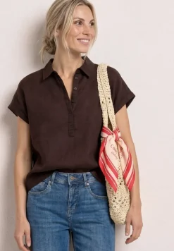 Linnen mix blouse shirt