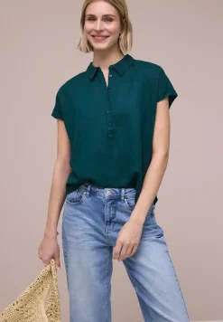 Linnen mix blouse shirt