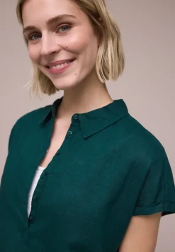 Linnen mix blouse shirt