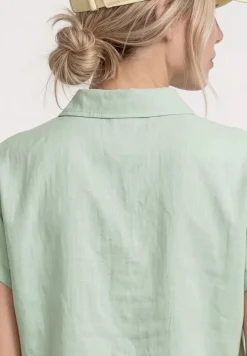 Linnen mix blouse shirt