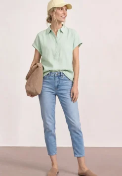 Linnen mix blouse shirt