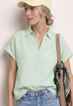 Linnen mix blouse shirt