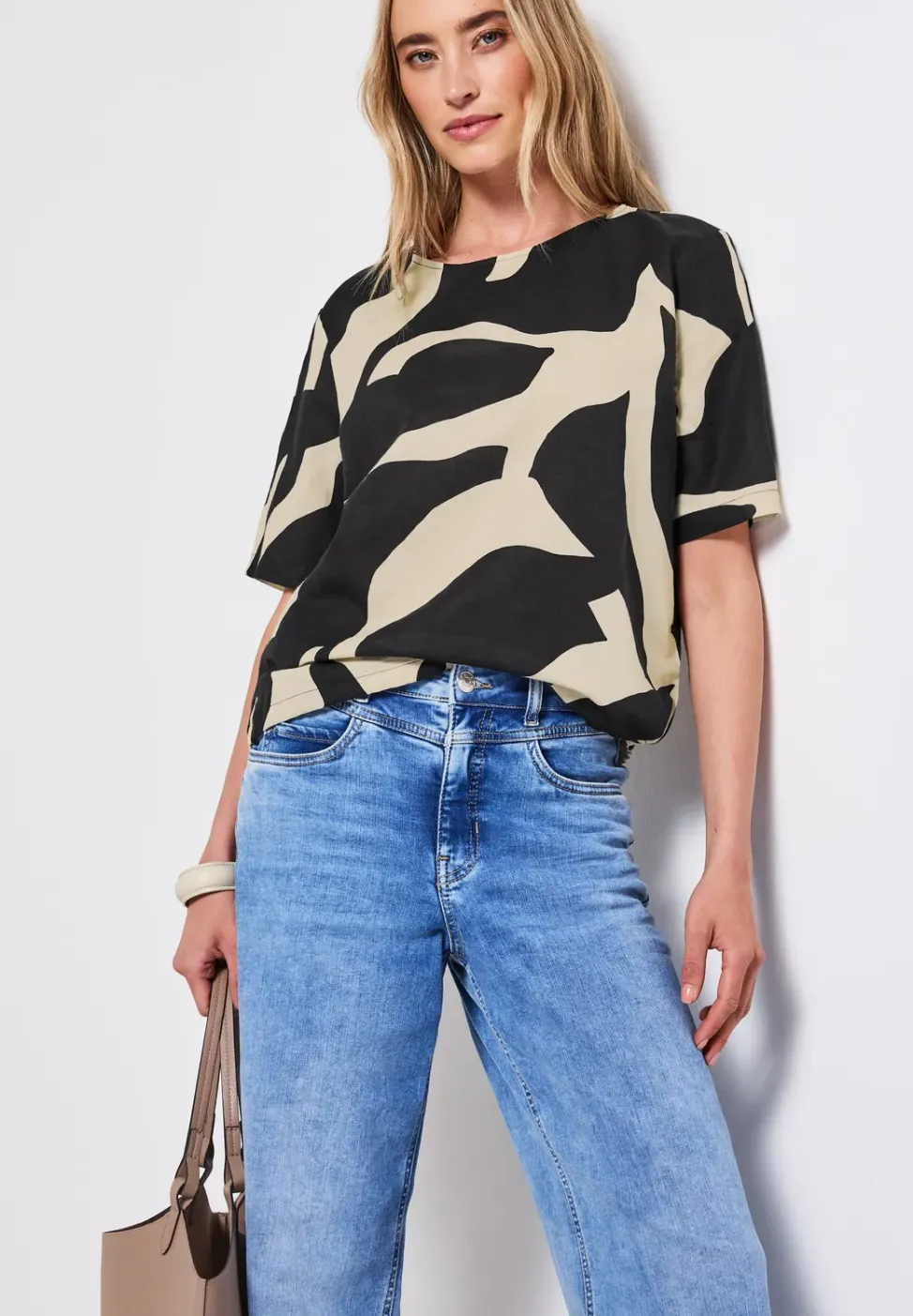 Linnen mix blouse shirt