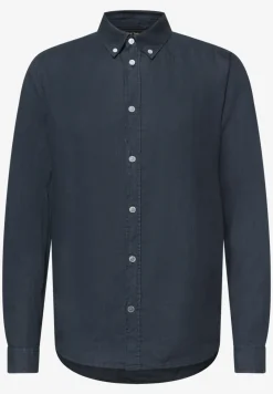 Linnen shirt met lange mouwen