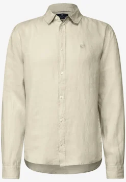 Linnen shirt met lange mouwen