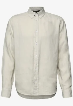 Linnen shirt met lange mouwen
