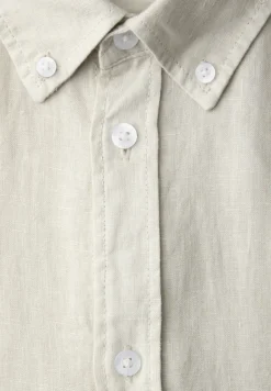 Linnen shirt met lange mouwen
