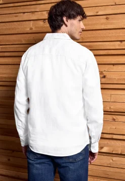 Linnen shirt met lange mouwen