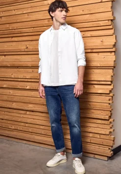 Linnen shirt met lange mouwen