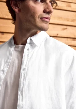 Linnen shirt met lange mouwen