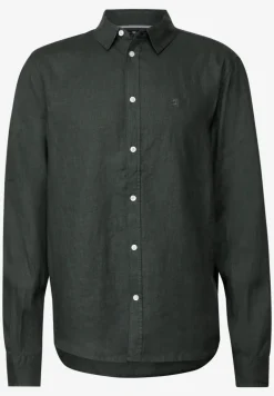 Linnen shirt met lange mouwen