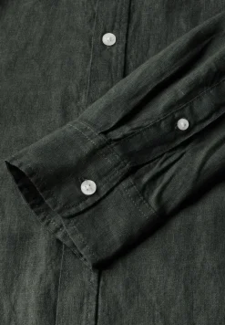 Linnen shirt met lange mouwen