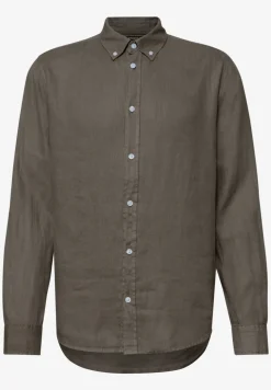 Linnen shirt met lange mouwen