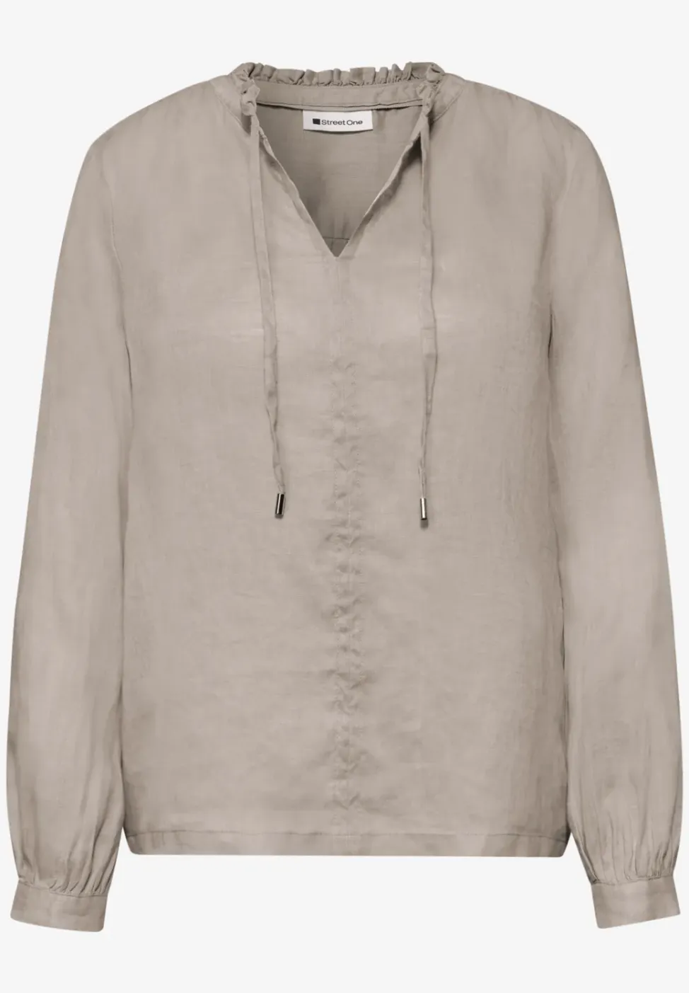 Linnen tuniek met ruches