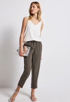 Loose Fit broek met structuur