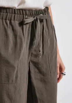 Loose Fit broek met structuur