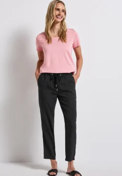 Loose Fit broek met structuur