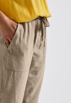 Loose Fit broek met structuur