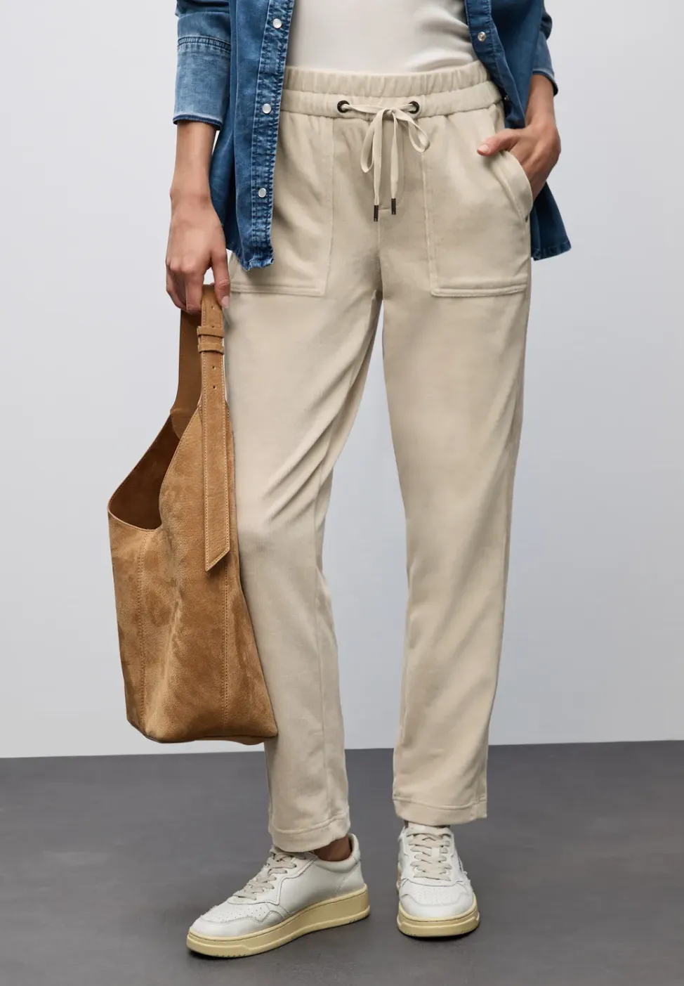 Loose Fit corduroy broek