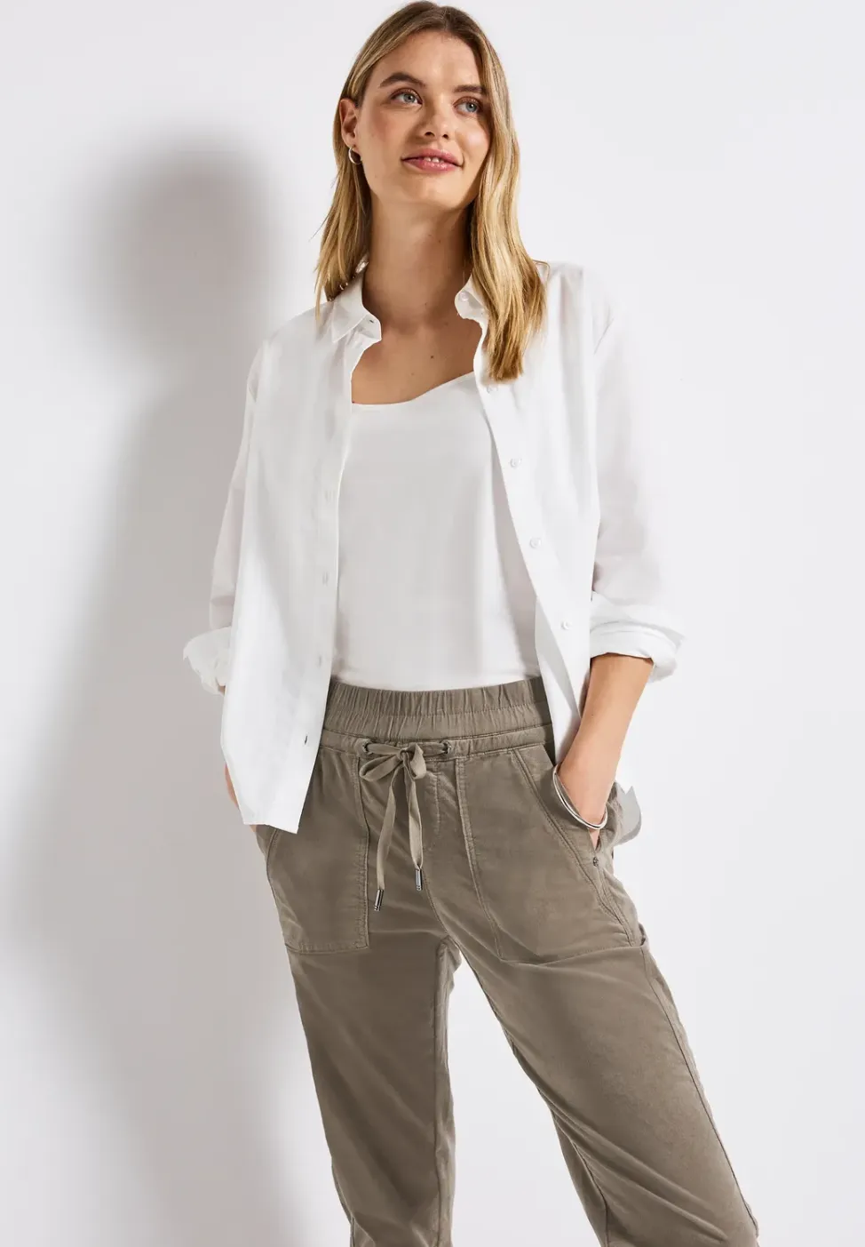 Loose Fit corduroy broek