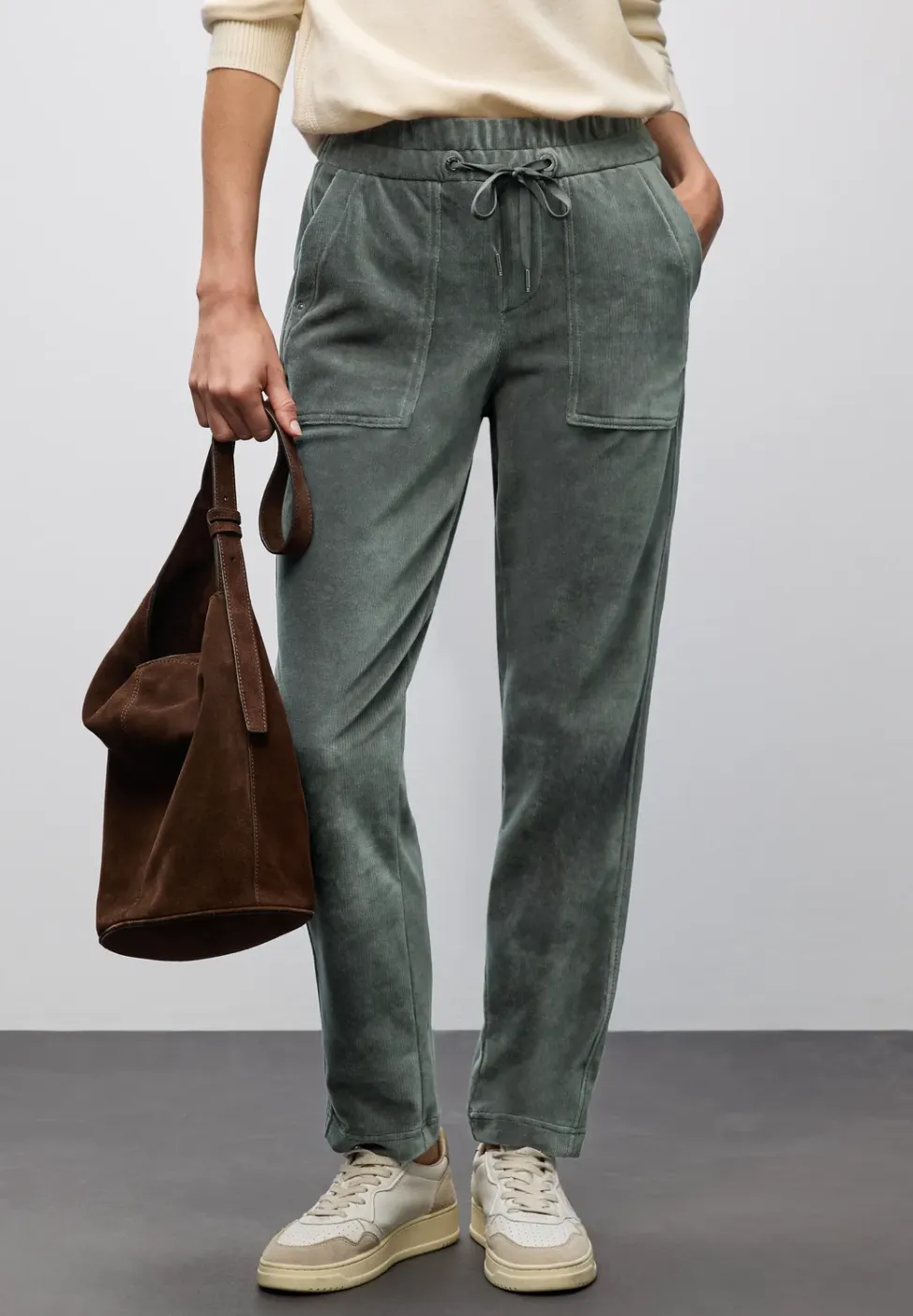 Loose Fit corduroy broek
