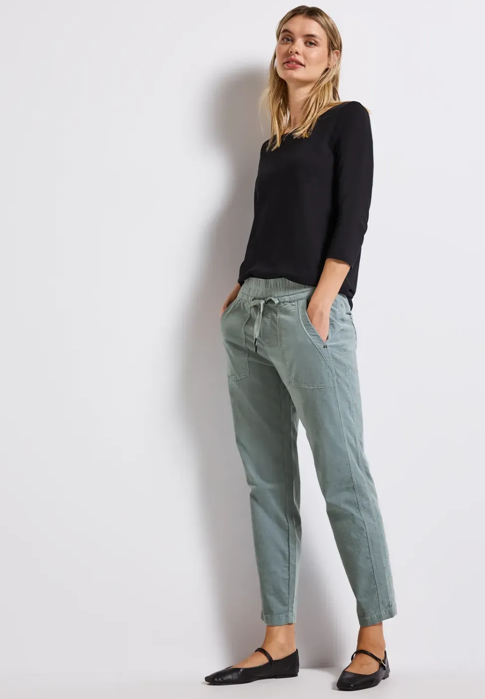 Loose Fit corduroy broek