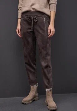 Loose Fit velours broek