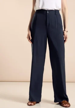 Loose fit viscose broek