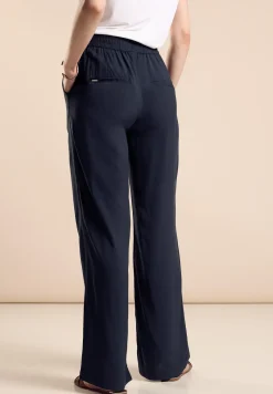 Loose fit viscose broek