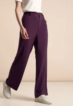Loose fit viscose broek