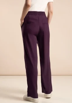 Loose fit viscose broek
