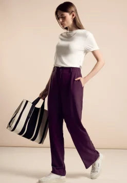 Loose fit viscose broek