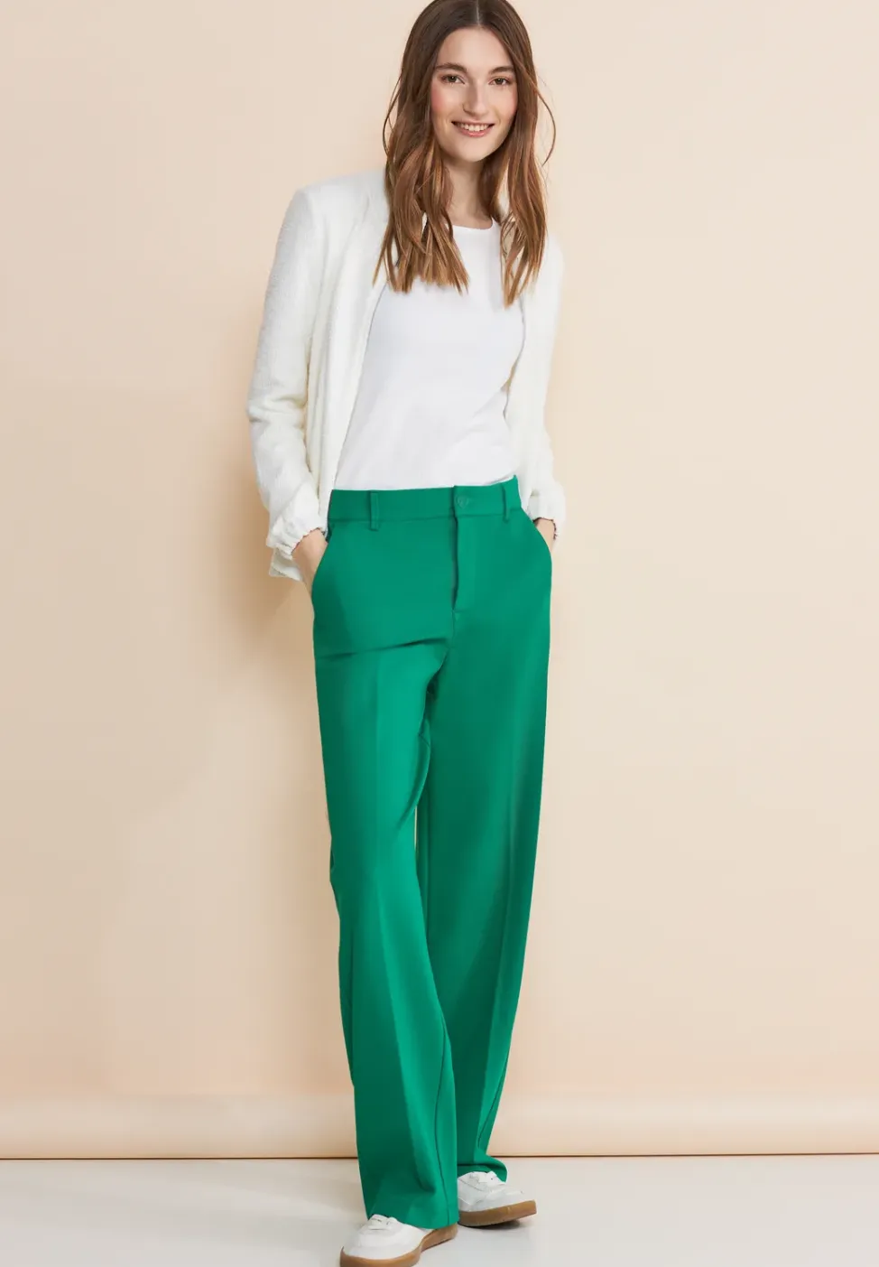 Loose fit viscose broek