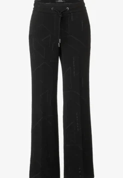 Loose-fit jacquard culotte