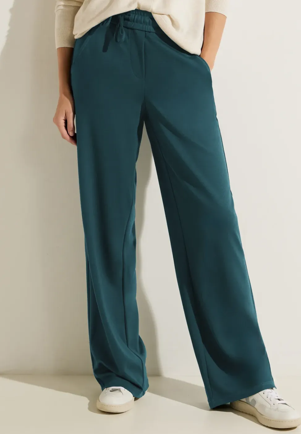 Loose fit jersey broek