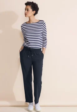 Loose fit viscose broek