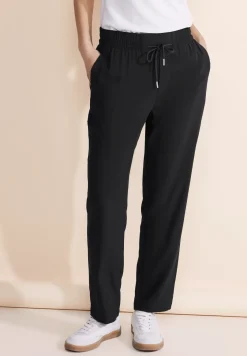 Loose fit viscose broek